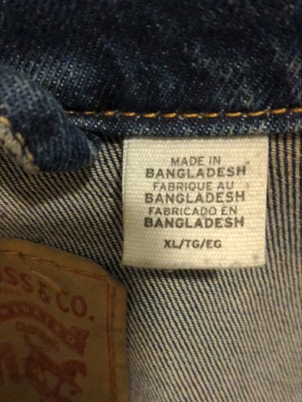 Levi's Dark Blue Denim Trucker Jacket - Picture 3 of 13